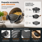 CuelatuPasta™ | Escurridor ajustable para ollas